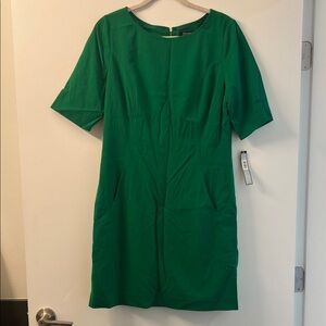 Tahari Green Sheath Dress